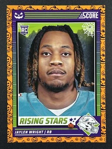 JAYLEN WRIGHT RC 2024 Score-A-Treat #27 Rising Stars Orange Pumpkins Dolphins - Picture 1 of 2