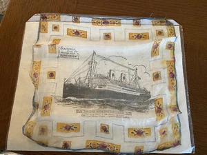 Antique Silk Hanky From The MOTOR SHIP Kuntzholm - Picture 1 of 5