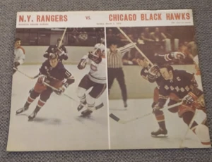 New York Rangers vs Chicago Black Hawks March 1 1970 Program is scored inside - Picture 1 of 5