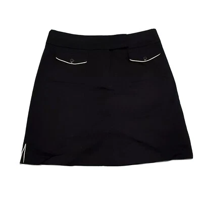 Falda para mujer Herman Geist talla 4 ~ negra ~ por encima de la rodilla ~ recta  Foto 1 de 3