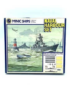 VINTAGE#Hornby Minic Ships Naval Harbour Set Set 1/1200#NIB SEALED BOX CQ - Picture 1 of 6