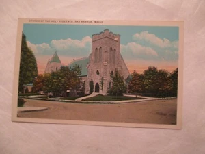 Bar Harbor Maine Postcard Church of the Holy Redeemer ME - Picture 1 of 2