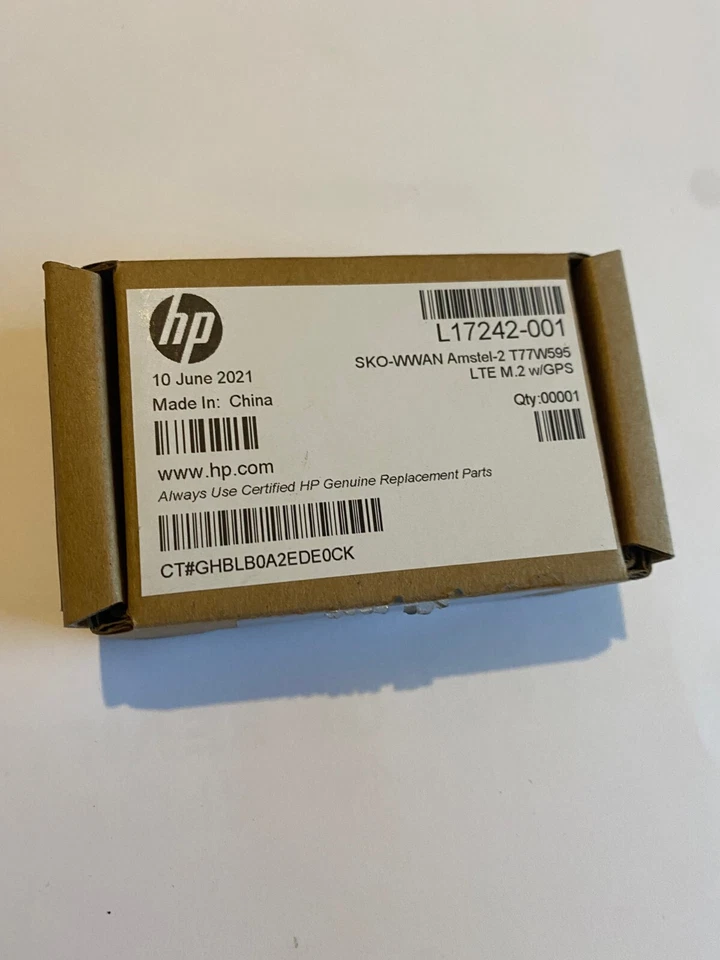 L17242-001 HP SPS WWAN AMSTEL-2 T77W595 LTE M.2 NEW AND BOXED - Image 1 of 1