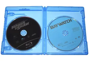 BAYWATCH and HOBBS & SHAW Custom Dwayne Johnson US Blu-ray Set - PLAY PERFECT - Picture 1 of 3