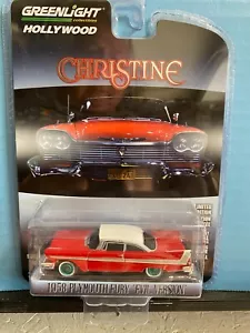 1/64 GREENLIGHT HOLLYWOOD CHRISTINE 1958 PLYMOUTH FURY BÖSE VERSION JAGD AUTO - Bild 1 von 2
