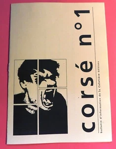 Corsé n°1. Fanzine BD. Bulletin d'informations de la Cafetière éditions. 1998. - Imagen 1 de 1