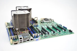 Supermicro X9DRG-QF Xeon Socket LGA2011 32GB RAM Motherboard w/2x E5-2650v2 - Picture 1 of 5