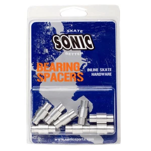 Sonic Inline Roller Hockey Skate Stepped Bearing Spacers 8-Pack - Picture 1 of 2