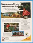 1954 Eastman Kodak Co Brownie Movie Camera Percy Warner Trout Fly Fishing Ad