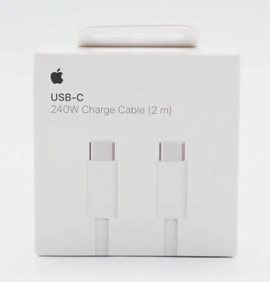 New Original OEM Apple USB-C 240W Charge Cable 2m Genuine for MacBook MU2G3AM/A - Image 1 of 4