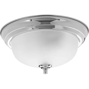 Progress Lighting P3924-ET Dome 11"W 1 Light Flush Mount Ceiling - Chrome - Picture 1 of 7