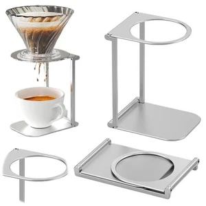 Edelstahl Kaffee Tropf Halter Leicht Faltbar Kaffee Tropfer Rack - Bild 1 von 16