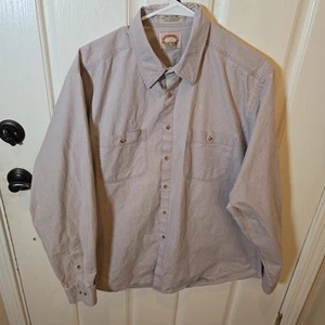 Vintage 80er Banana Republic Hemd Herren XL verwaschen lila Knopf Safari Mill Valley - Bild 1 von 6