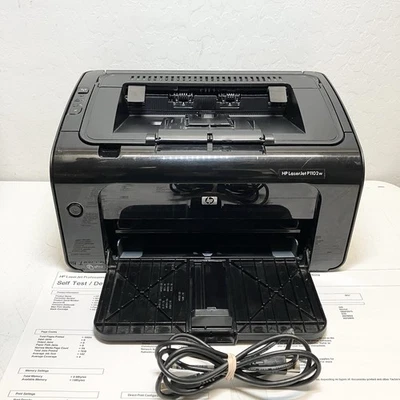 HP P1102W LaserJet Pro Mono Wireless Printer from 14K pgs CE658A - Image 1 of 4