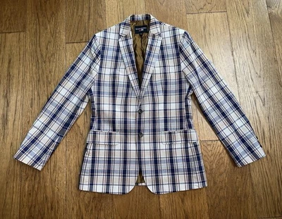 Chaqueta Blazer Abrigo Deportivo a Cuadros Mad Men X Banana Republic Empire 38R Foto 1 de 4