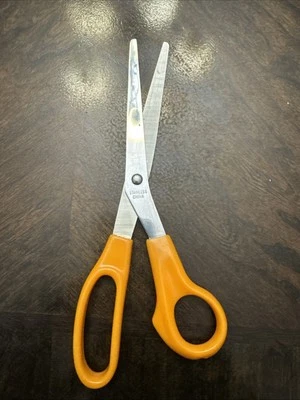 Vintage Orange Scissors 8 Inches Long Great Shape! - Image 1 of 4