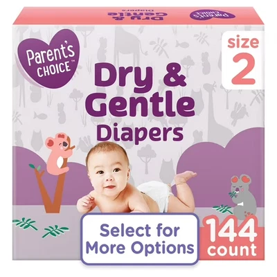 Pañales secos y suaves Parent's Choice tamaño 2, 144 unidades Foto 1 de 4