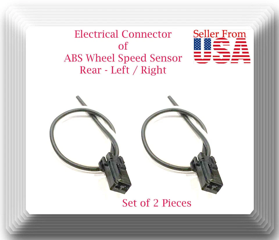 2 X Connector of ABS Wheel Speed Sensor Rear L/R Fits Ford Escape Mazda Tribute - Image 1 of 1