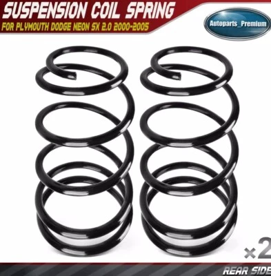2x Muelles helicoidales traseros izquierdo y derecho para Plymouth Dodge Neon 2000-2005 SX 2.0 03-05 Foto 1 de 4