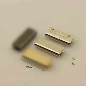 4pk Silver Strap End Caps 25mm 1 inch Bag Making Hardware Handle Ends Touches - Picture 1 of 4