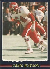 1989 JOGO CFL CRAIG WATSON CALGARY STAMPEDERS #141 (UNIVERSITY OF CALGARY)