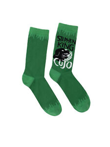 Stephen King's Cujo Out of Print Unisex Large Crew Socks Novelty Dog Fashion