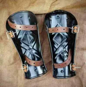 steel Arm Medieval Viking Bracers Armor for Battle Warrior Hand Protection Lerp - Picture 1 of 4