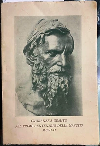 (Pitt. Nap. dell'800) ONORANZE A GEMITO NEL PRIMO CENTENARIO DELLA NASCITA - Imagen 1 de 1
