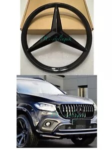 Front GRILLE STAR Cover Gloss Black for MERCEDES Benz X Class W470 (Add on Type) - Picture 1 of 2