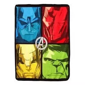 Marvel Avengers Unite Boxes Blanket Warm Soft Super Throw 46" x 60'' - Picture 1 of 1