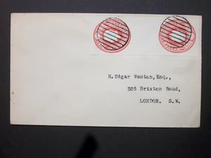 GB Papelería Postal STO KGV 1d + 1d Tete Beche Compuesto Sobre Recortado - Imagen 1 de 2