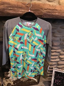 Lularoe Randy Small Türkis mit Gelb Lila/Orange 96/4 Mischung Neu mit Etikett - Bild 1 von 2