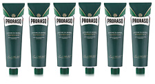 Proraso Shaving Cream, Eucalyptus and Menthol, 150ml Tube (6 Pack)