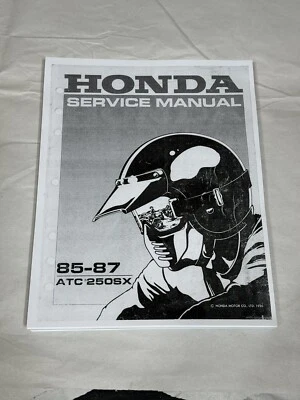 Official Service Shop Manual 1985-1987 Honda ATC250SX ATC 250SX Three Wheeler - Image 1 of 3