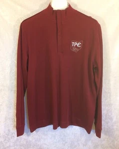 Cutter And Buck CB 1/4 Snap Golf Pullover Sweater Tom Patton Classic Medium NWT - Picture 1 of 12