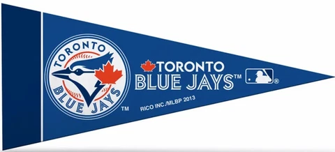 Toronto Blue Jays Felt Mini Pennants, 4" x 9" - Licensed by Rico - Made In USA Cover