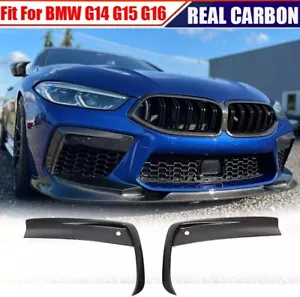 Aletas divisorias de ventilación de parachoques delantero de carbono real para BMW Serie 8 G14 G15 G16 M850i - Imagen 1 de 17