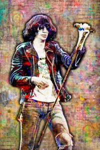 Joey Ramone Poster, Joey Ramone of The Ramones Gift, Free Shipping US - Picture 1 of 5