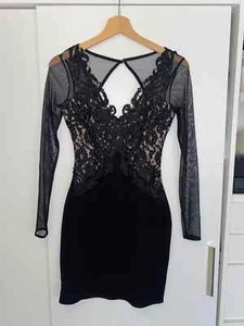 Lipsy London Michelle Keegan Black Dress Size 6 - Picture 1 of 7