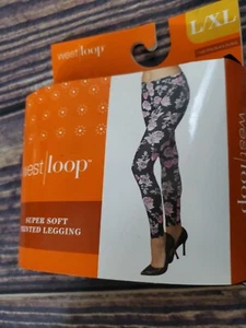 LEGGING WEST LOOP SUPER SUAVE ESTAMPADO FLORAL Para Mujer L/XL - Imagen 1 de 4