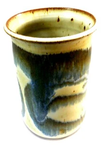 AMALIA Hand Thrown Stoneware Modern Vase Drip Glaze redware - Picture 1 of 4