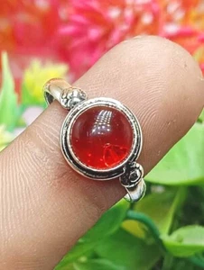 Buy Classy Red Garnet Gemstone 1Pcs 925 Sterling Silver Plated Ring Jewelry Gift - Picture 1 of 1