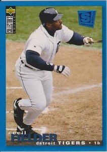 1995 Collector's Choice SE Cecil Fielder #220 Detroit Tigers Baseball