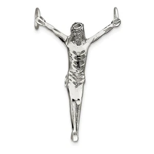 Sterling Silver Corpus (Crucified Christ) Pendant QC527 - Picture 1 of 1