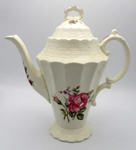 Vintage Spode Jewel Billingsley Rose Pink Coffee Pot & Lid 5 Cup 1924 - 1969 - Picture 1 of 8