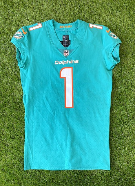 NIKE NFL ON-FIELD MIAMI DOLPHINS JERSEY BLANK White Medium Rare  1/1