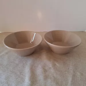 Set of 2 Sandstone Pampered Chef Soup Salad Cereal All Purpose Bowls - Picture 1 of 8
