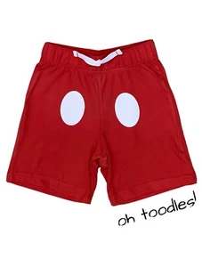 Mickey Mouse Shorts, Kids Shorts, Mickey Mouse Red Shorts, Red Mickey Shorts - Picture 1 of 4