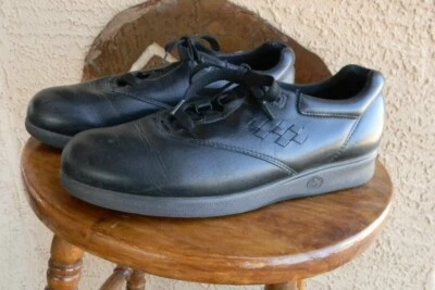 BONITOS ZAPATOS DE TRABAJO CAROLINA COMFORT CUERO NEGRO ANTIDESLIZANTES MUJER 10 M EE. UU. Foto 1 de 4