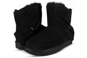 UGG Australia Classic Mini Twist Women's Boots Black 1099912-BLK - Picture 1 of 6